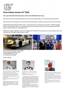 Press release Jan 2016